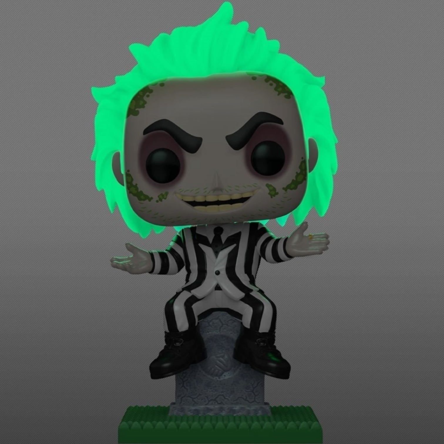 Beetlejuice on Tombstone 1757 Funko Pop Plus EE Exclusive Glow in the Dark LMTD